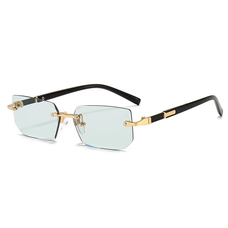 Lunettes de Soleil Sans Monture Colorées – Style Tendance & Original