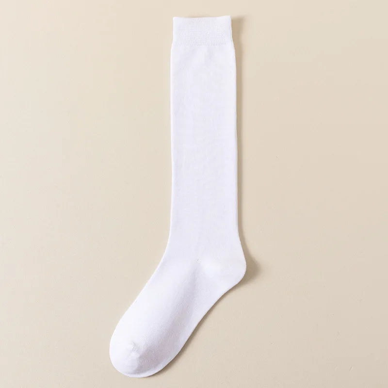 Chaussettes Hautes Femme Tendance – Style Coréen & Japonais Minimaliste