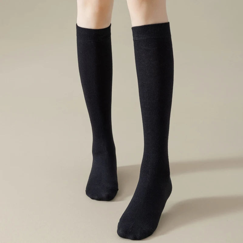 Chaussettes Hautes Femme Tendance – Style Coréen & Japonais Minimaliste