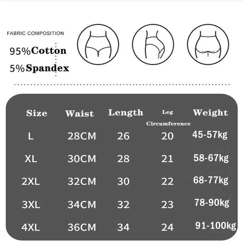 Lot de 4 Culottes Taille Haute en Coton – Douceur & Maintien