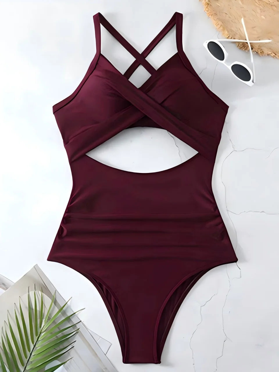 Maillot de Bain 1 Pièce Froncé – Élégance Sculptante