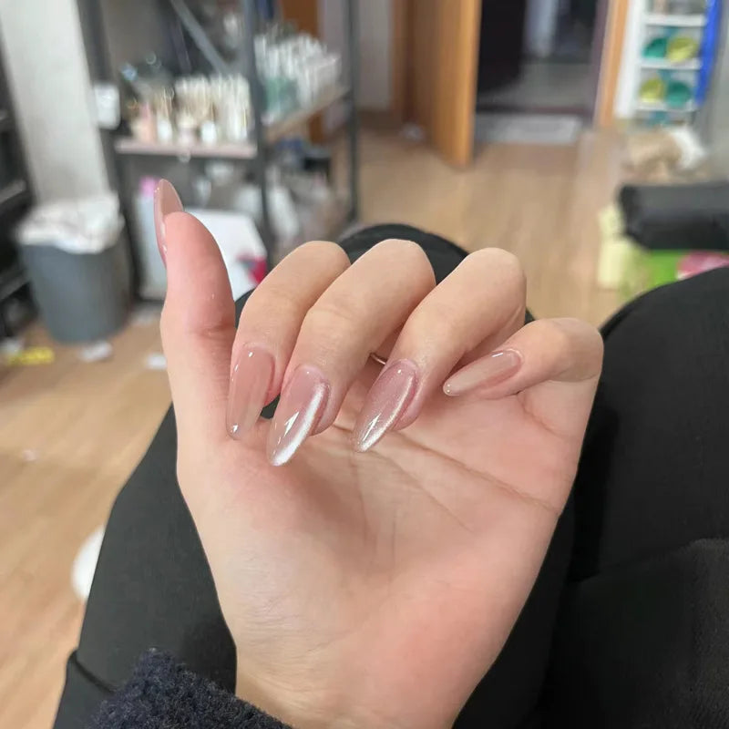 Faux Ongles Noirs Amande 24 Pièces – Élégance Moderne
