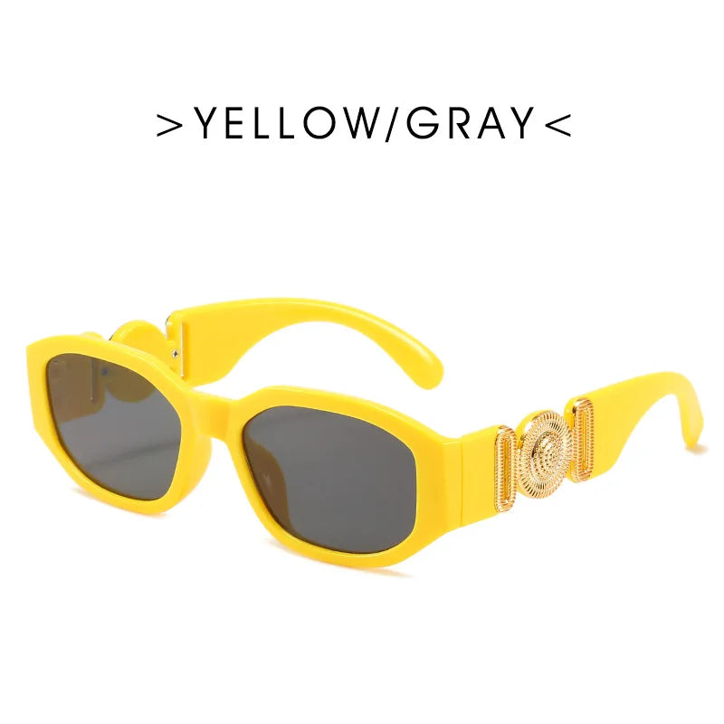 Lunettes de Soleil Rectangulaires Vintage – Minimalisme & Élégance