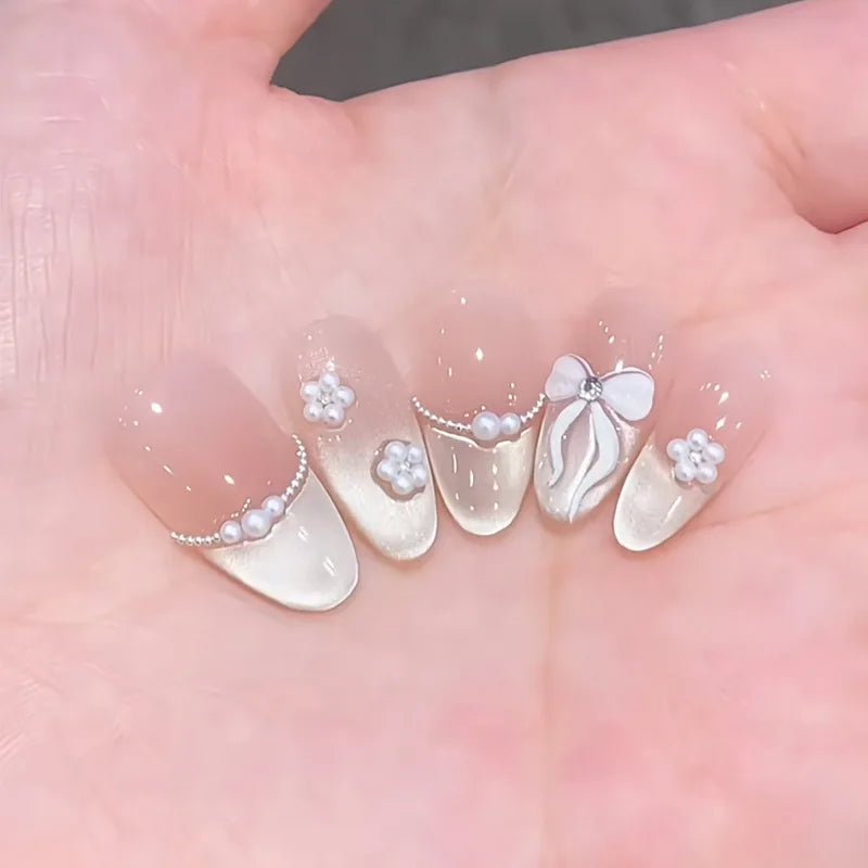 Faux Ongles Noirs Amande 24 Pièces – Élégance Moderne