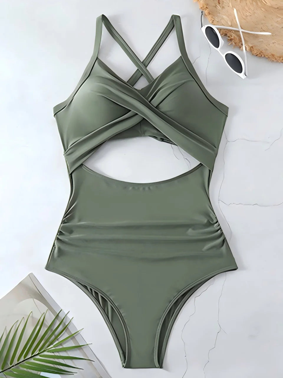 Maillot de Bain 1 Pièce Froncé – Élégance Sculptante