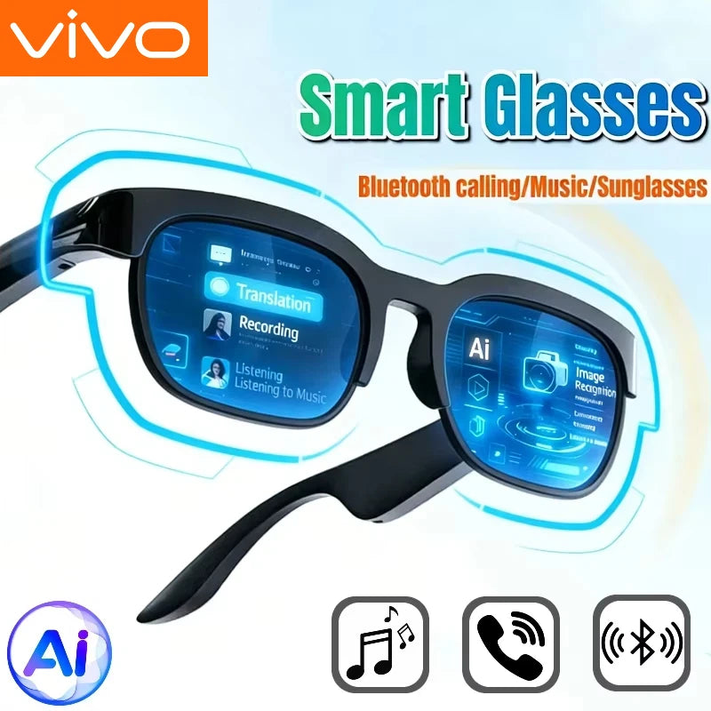Lunettes Connectées Vivo IA – Audio Bluetooth & Assistance Intelligente