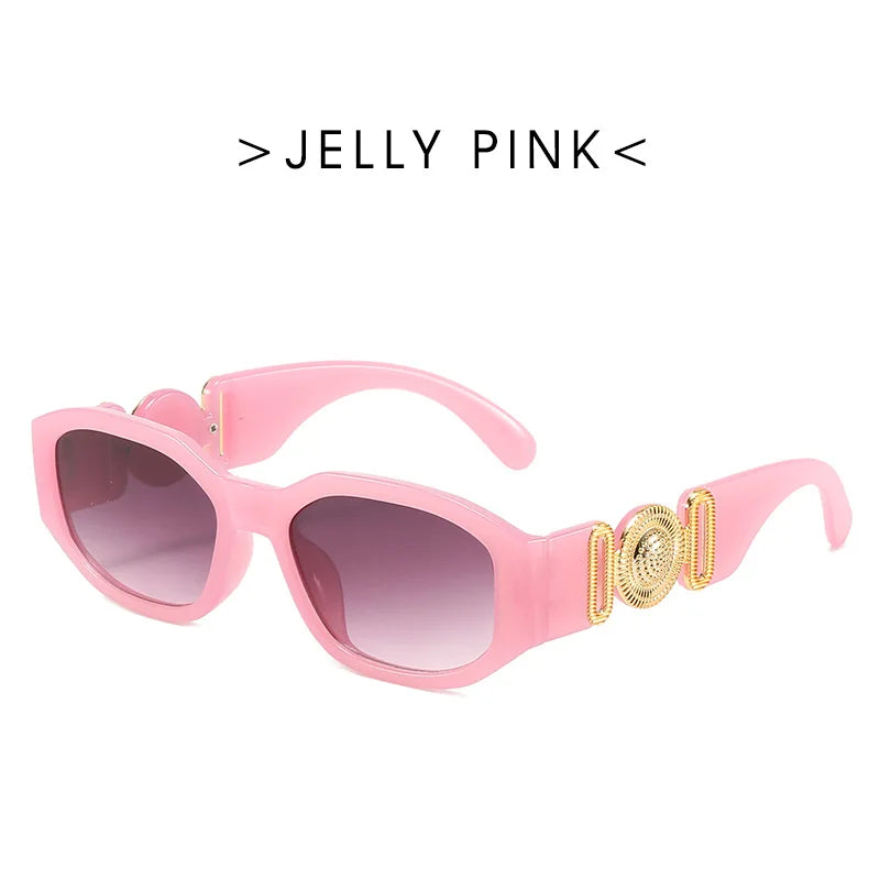 Lunettes de Soleil Rectangulaires Vintage – Minimalisme & Élégance