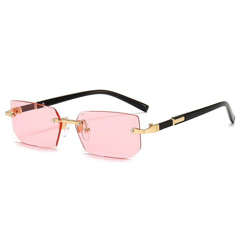 Lunettes de Soleil Sans Monture Colorées – Style Tendance & Original