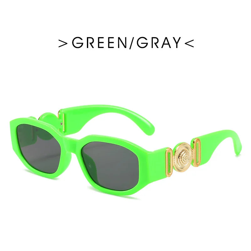Lunettes de Soleil Rectangulaires Vintage – Minimalisme & Élégance