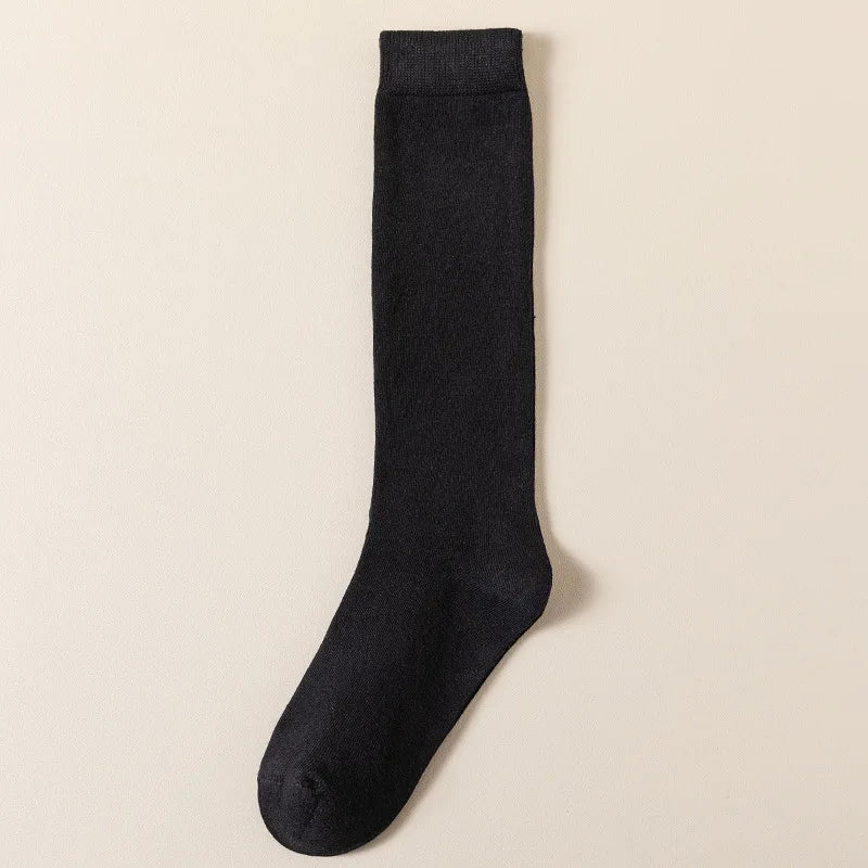 Chaussettes Hautes Femme Tendance – Style Coréen & Japonais Minimaliste