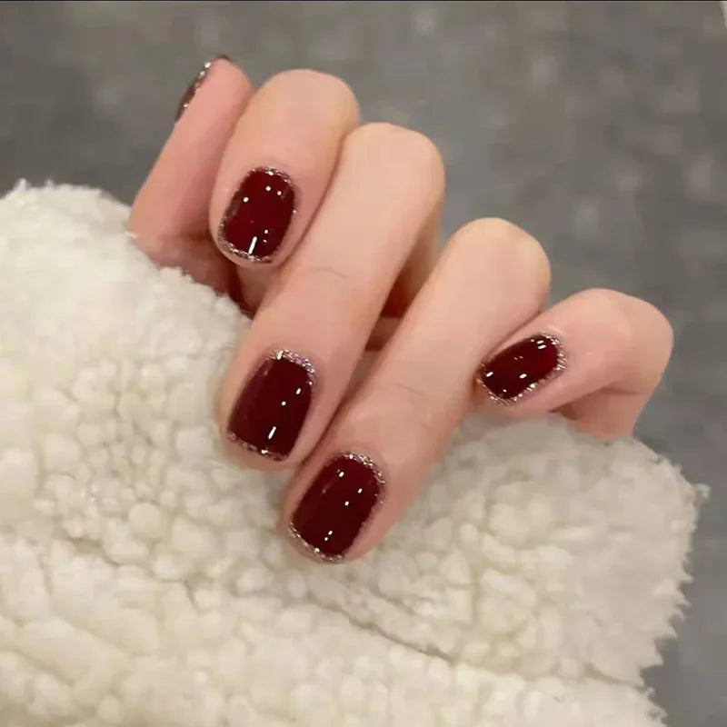 Faux Ongles French Dégradé 24 Pièces – Style Doux & Féminin