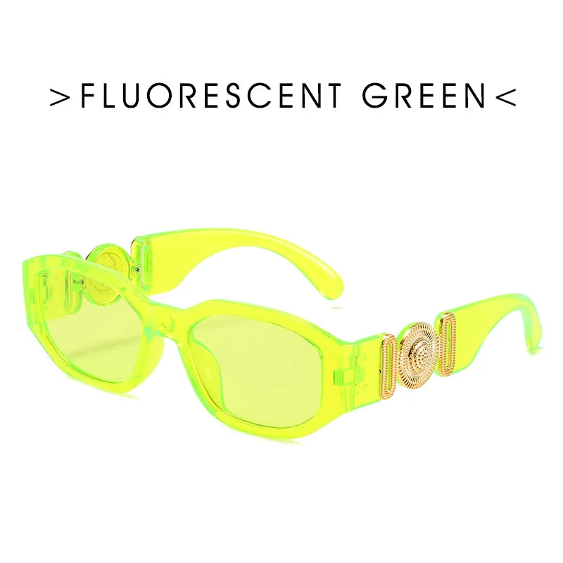 Lunettes de Soleil Rectangulaires Vintage – Minimalisme & Élégance