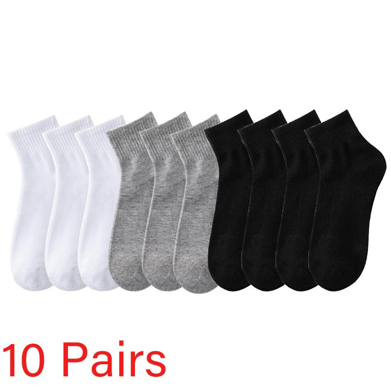 Lot de 10 Paires de Chaussettes Respirantes Homme – Élégance & Confort Quotidien