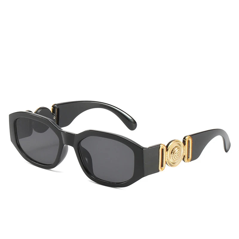 Lunettes de Soleil Rectangulaires Vintage – Minimalisme & Élégance