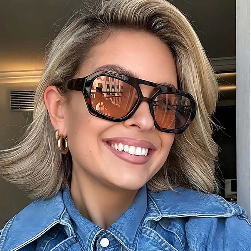 Lunettes de Soleil Sans Monture Colorées – Style Tendance & Original