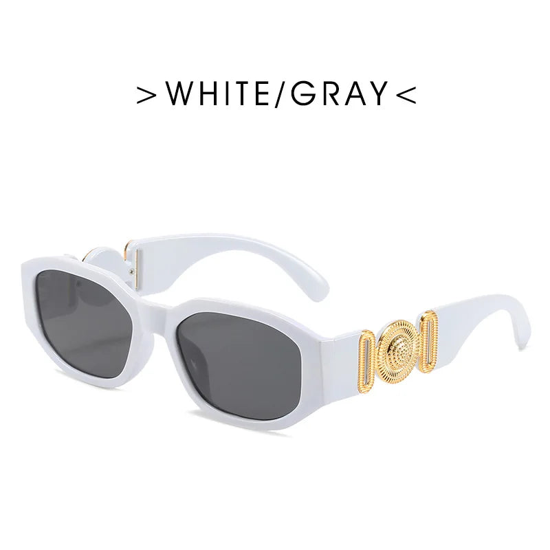 Lunettes de Soleil Rectangulaires Vintage – Minimalisme & Élégance