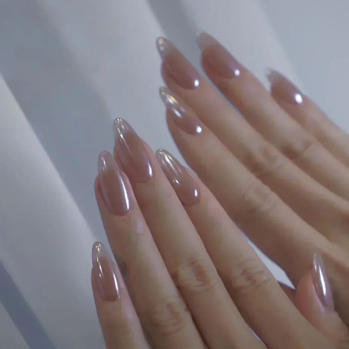 Faux Ongles Noirs Amande 24 Pièces – Élégance Moderne