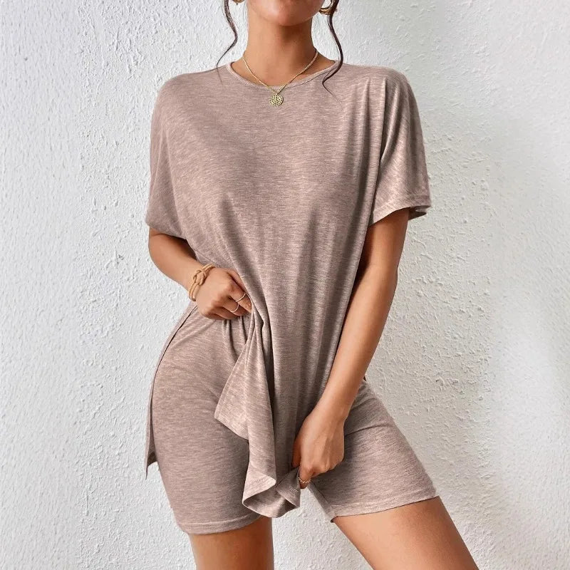 Pyjama Femme Été 2 Pièces – Léger, Confortable & Respirant