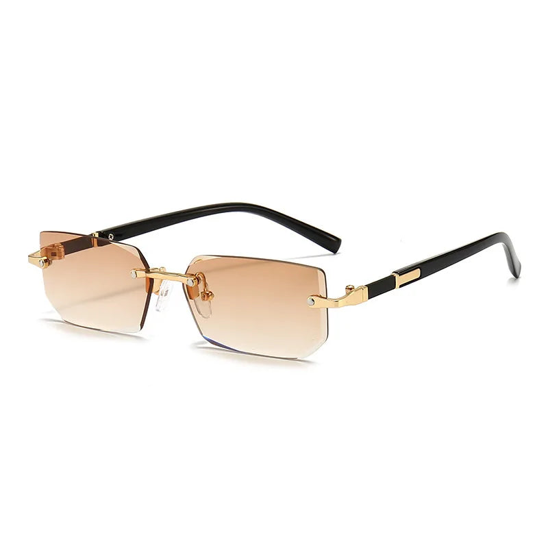 Lunettes de Soleil Sans Monture Colorées – Style Tendance & Original