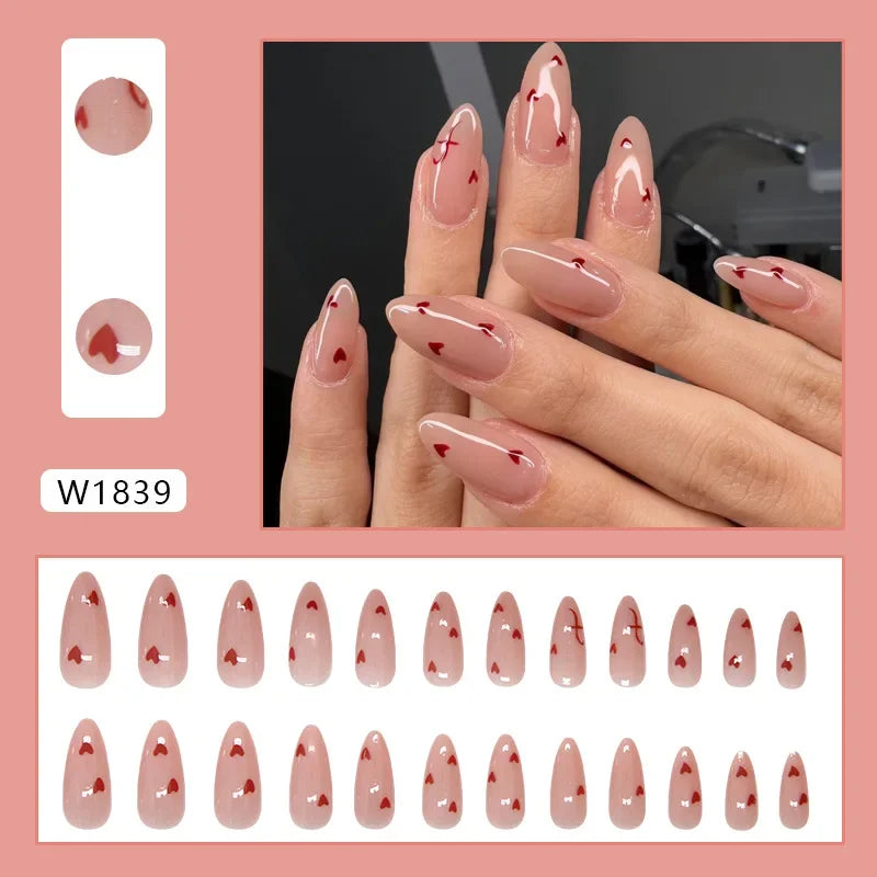Faux Ongles French Dégradé 24 Pièces – Style Doux & Féminin