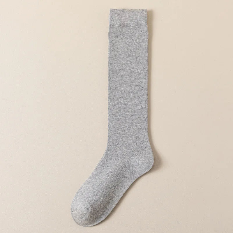 Chaussettes Hautes Femme Tendance – Style Coréen & Japonais Minimaliste