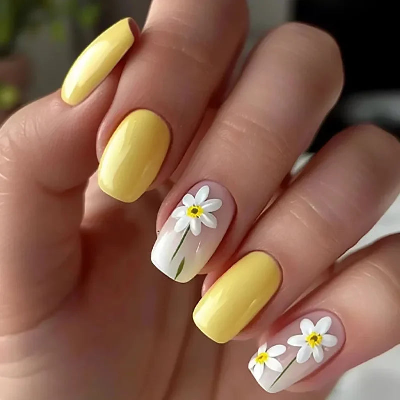 Faux Ongles French Dégradé 24 Pièces – Style Doux & Féminin