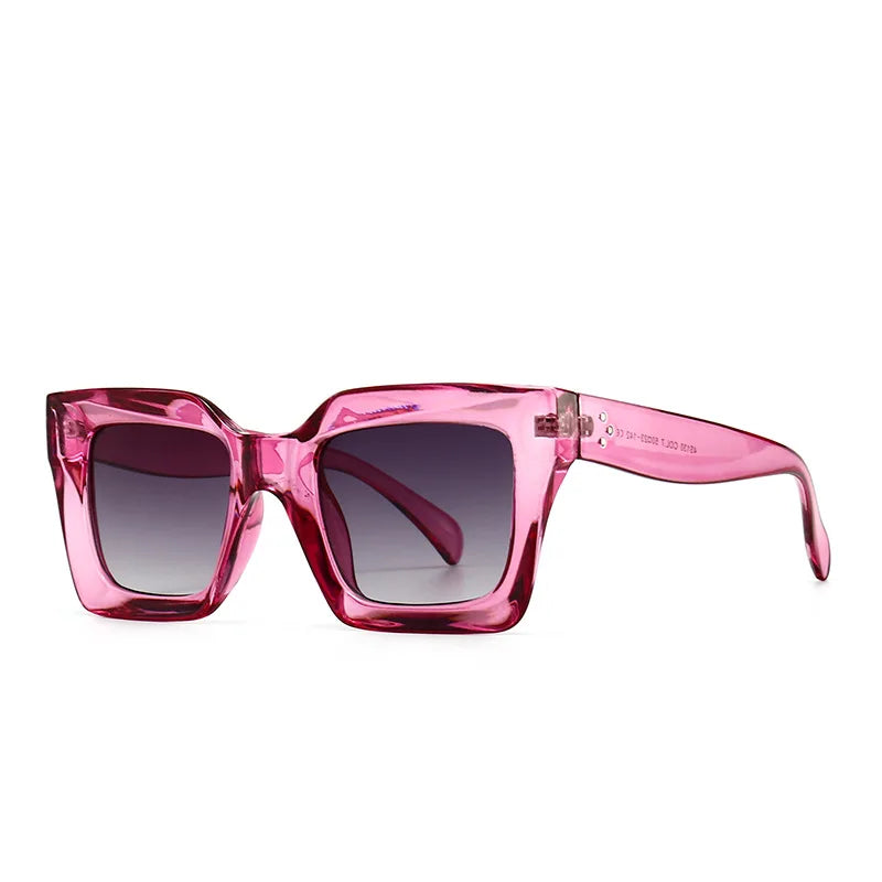 Lunettes de Soleil Carrées Rétro Unisexe – Élégance Intemporelle