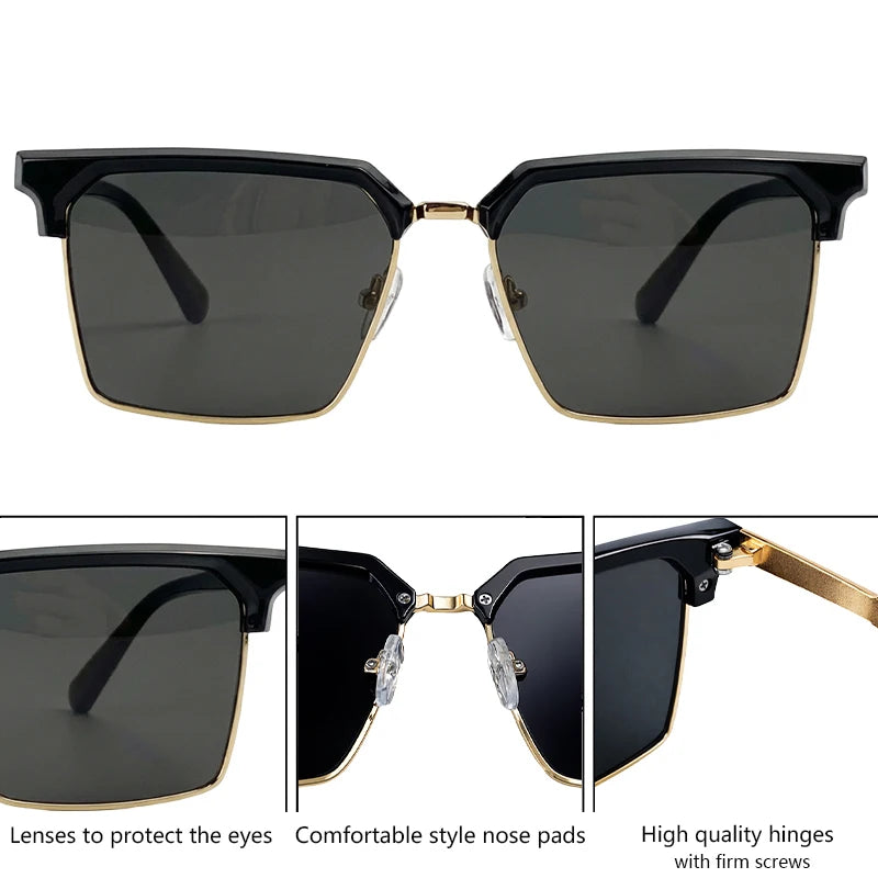 Lunettes de Soleil Oversize Carrées – Look Audacieux & Moderne