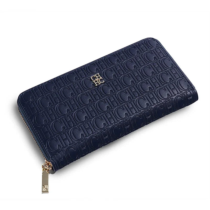 Portefeuille Femme Élégant à Fermeture Zippée – Grande Capacité & Finition Premium