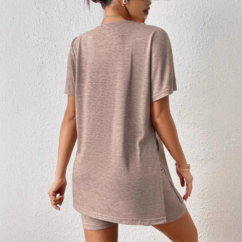 Pyjama Femme Été 2 Pièces – Léger, Confortable & Respirant