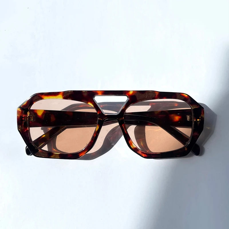 Lunettes de Soleil Sans Monture Colorées – Style Tendance & Original